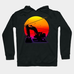 Excavator Sunset Hoodie